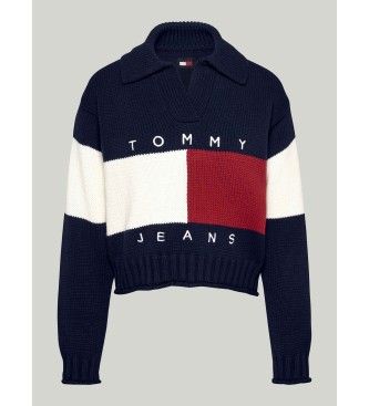 Tommy Jeans Jersey Rwb Flag Rugby marino