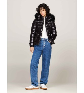 Tommy Jeans Veste matelasse avec garniture en duvet noir