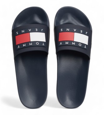 Tommy Hilfiger Tongs avec logo marin caoutchout