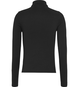 Tommy Jeans Slim fit T-shirt with black perkins collar