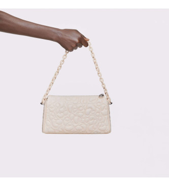 TOUS Greta beige skuldertaske i lder