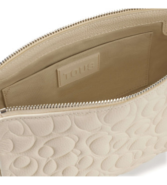 TOUS Greta beige skuldertaske i lder