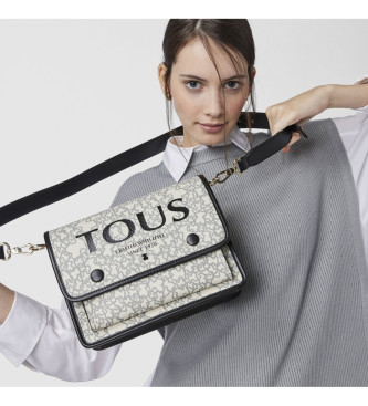 TOUS Borsa a tracolla M. Audree K Mini beige e nera