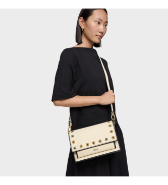 TOUS Borsa a tracolla media Audree, beige trompe l'oeil