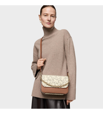 TOUS Saco de mensageiro castanho mdio Chain Kaos Icon