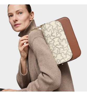 TOUS Saco de mensageiro castanho mdio Chain Kaos Icon