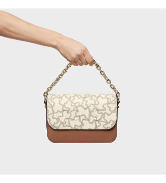 TOUS Saco de mensageiro castanho mdio Chain Kaos Icon