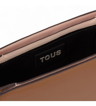 TOUS Saco de mensageiro castanho mdio Chain Kaos Icon