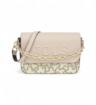 TOUS Kde Kaos Icon medium messenger taske beige, sort