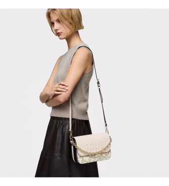 TOUS Kde Kaos Icon medium messenger taske beige, sort