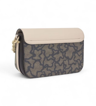 TOUS Kde Kaos Icon medium messenger taske beige, sort