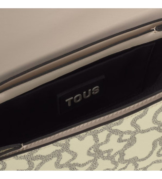 TOUS Kde Kaos Icon medium messenger taske beige, sort