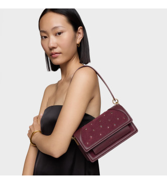 TOUS Audree Strass bordeauxrode kleine schoudertas