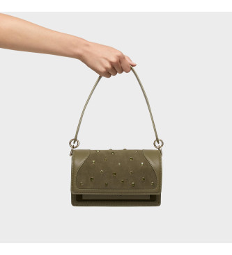 TOUS Bolsa de ombro pequena verde Audree Strass