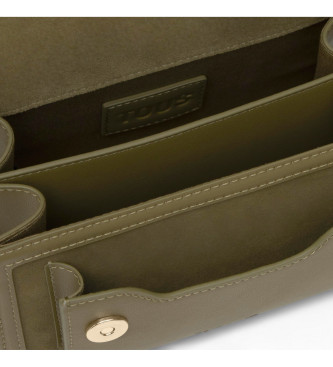 TOUS Bolsa de ombro pequena verde Audree Strass