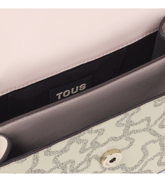 TOUS Kaos Icon beige shoulder bag S. Flap beige