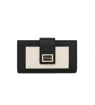 Tous Portafoglio L. Pocket T Divertente Nero -11x19.5x3cm-