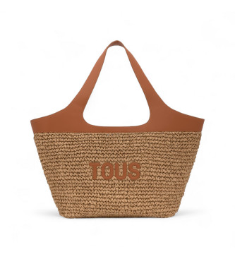 TOUS Large brown Lirio Rafia Large Basket Bag