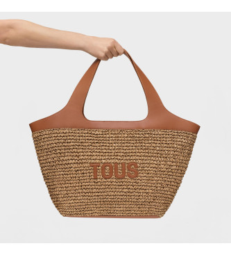 TOUS Large brown Lirio Rafia Large Basket Bag