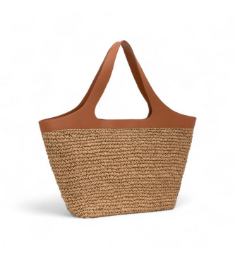 TOUS Large brown Lirio Rafia Large Basket Bag