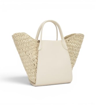 TOUS Bolso Capazo Tulip Rafia beige