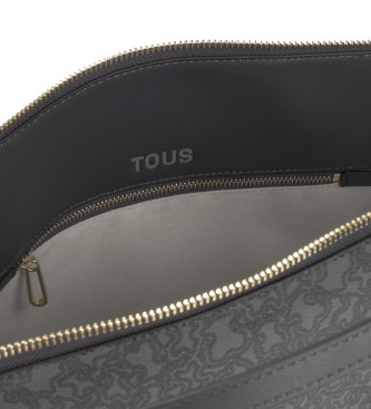 TOUS City M. Kaos Mini Lines sac gris fonc