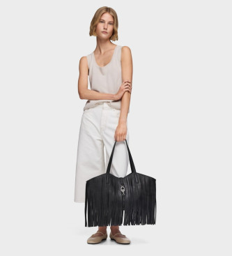 TOUS Sac  franges Manifesto noir