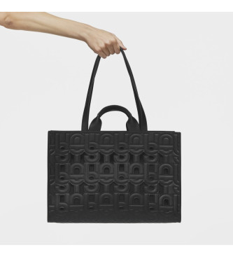 Tous Large Shopper Bag Amaya Manifesto black