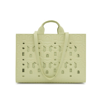 Tous Large Shopper Bag Amaya Manifesto green
