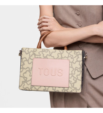 TOUS Borsa shopper media Amaya beige, rosa
