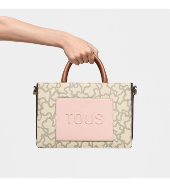 TOUS Borsa shopper media Amaya beige, rosa