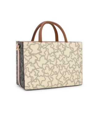 TOUS Borsa shopper media Amaya beige, rosa