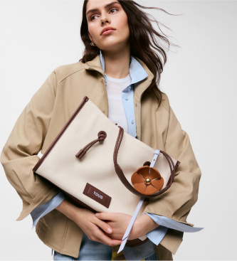TOUS Bolso Shopper XL Summer Holidays JCQ beige