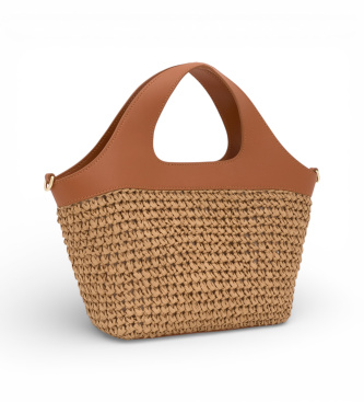 TOUS Medium basket Lirio Rafia brown