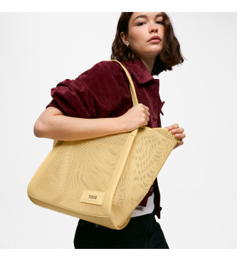 TOUS Tulip Mesh prenosna posteljica rumena