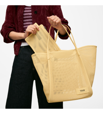 TOUS Tulip Mesh prenosna posteljica rumena