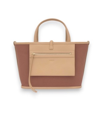 TOUS M. K Mini sac nacelle beige à double sens beige