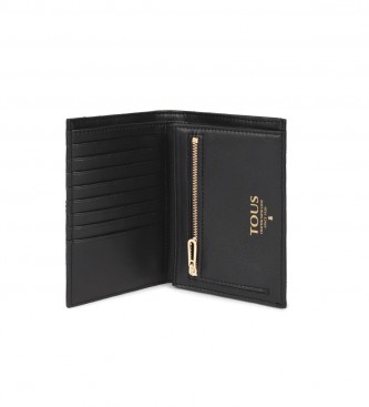 Tous Kaos wallet black -12x14x3cm