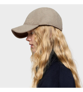 TOUS Casquette beige brode