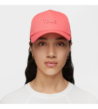 Tous Cappellino con logo rosa