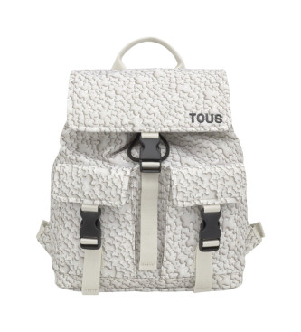 TOUS Mochila M. Kaos Mini Puffy Soft White