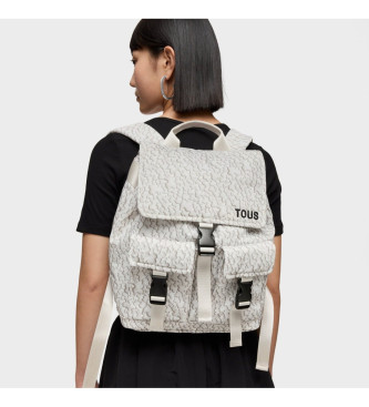 TOUS Backpack M. Kaos Mini Puffy Soft White