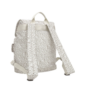 TOUS Sac  dos M. Kaos Mini Puffy Soft White