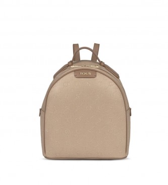 Tous Script Day Backpack Taupe beige -11x27x32cm
