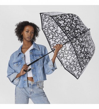 Tous Parapluie Kaos transparent noir