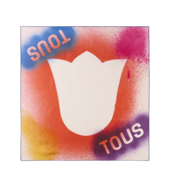 TOUS Szalik Tulip Stencil mutlicolor