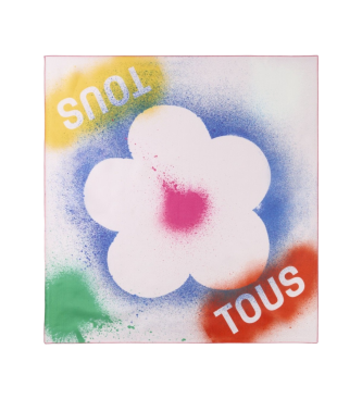 TOUS Szalik Flower Stencil mutlicolor