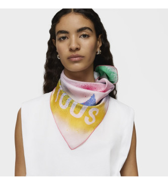 TOUS Flower Stencil mutlicolor scarf