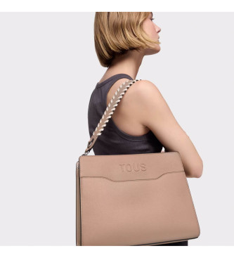 TOUS Shopper Medium Audree Saffiano taupe