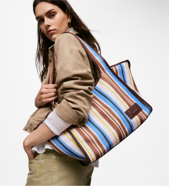TOUS Bolso Shopper XL Summer Holid Canvas multicolor
